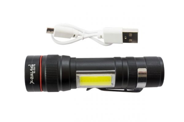 Фонарь ручной BL-520 T6+COB USB