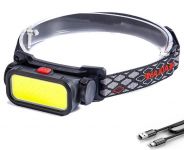 Налобний ліхтарик Bailong BL-008 COB+RED