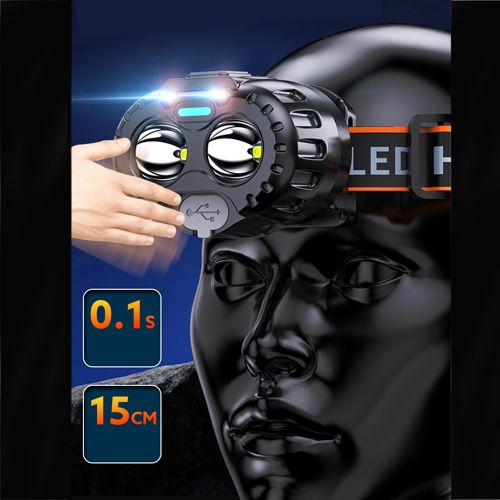 Фонарь налобный 666-2XPL, Sensor