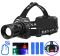 Ліхтар налобний CARBON BL-2322-TG+3LED(White+Red+Blue+Green), Motion Sensor, 3x18650