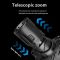 Ліхтар налобний CARBON BL-2322-TG+3LED(White+Red+Blue+Green), Motion Sensor, 3x18650