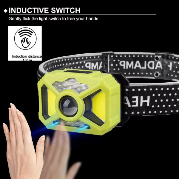 Ліхтар налобний 2323-P50+SMD+COB(white+red)