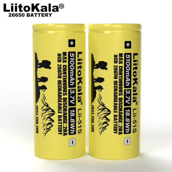 Аккумулятор LiitoKala Lii-51S 26650 5100 mAh