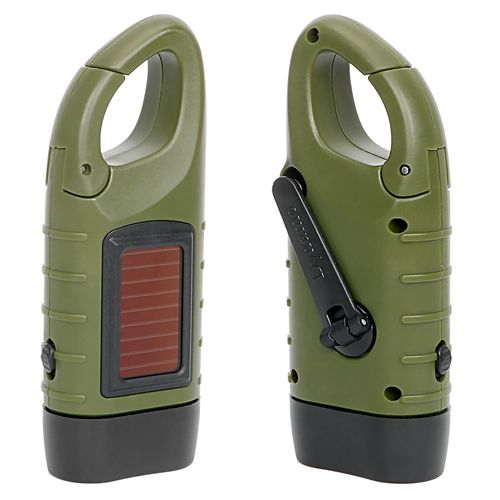 Фонарь Luxury LS-015-3х0.5W, Li-Ion аккум., динамо, солнечная батарея