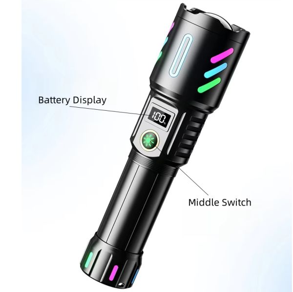 Фонарь ручной NIGHT VISION 1143-WHITE LASER LED PM10-TG
