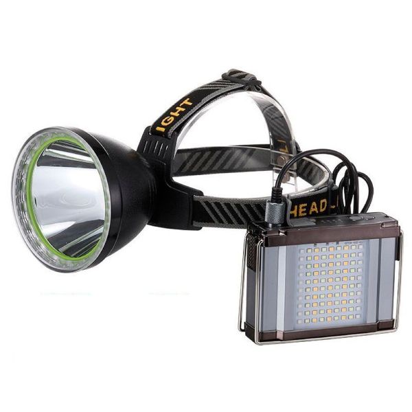 Фонарь налобный YEMAO YM-T100 XHP50+SMD, белый, красный, Li-Ion внешний аккумулятор, ЗУ Type-C