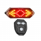 Велофонарь FY-1820 с указанием поворотов (red+yellow)