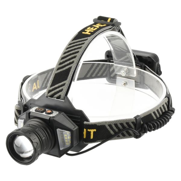 Ліхтар налобний T503A-2TG(white+yellow)+SMD(white+red), Motion Sensor