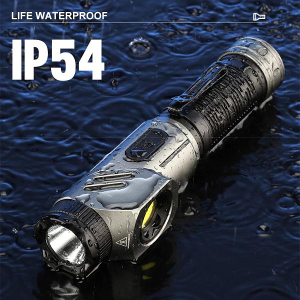 Тактический фонарь YEMAO YM-F303X, 1600LM, аккумуляторы 2x21700 (2x5000 mAh), поворотная голова