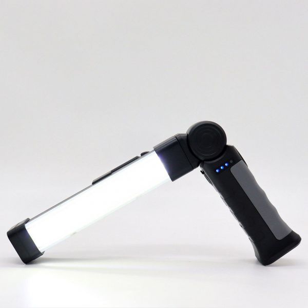 Фонарик поворотный 1500 мАч на аккумуляторе с USB, на магните с крючком Multifunctional Worklight
