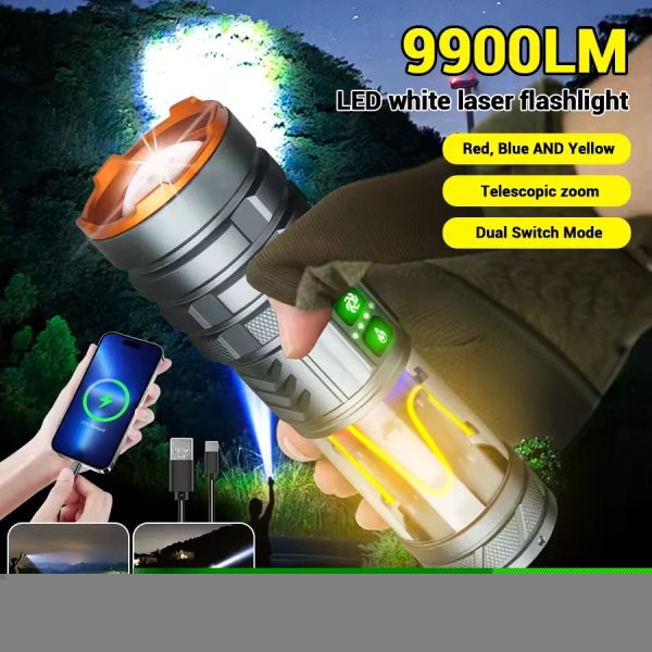 Тактичний ліхтар YEMAO YM-G580, 2500 LM, акумулятор 26650 (5000 mAh), функція лампи