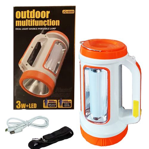 Фонарь переносной X-Balog 6088-LED+COB, power bank, Li-Ion аккум., ЗУ microUSB