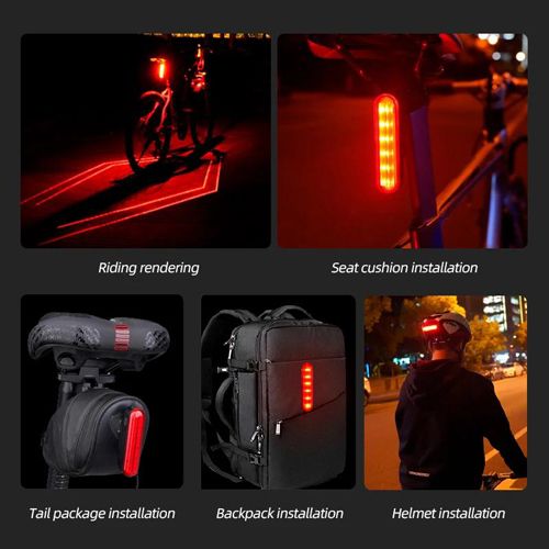 Велофонарь LEADBIKE LD80-6LED с лазерной разметкой — фото 5