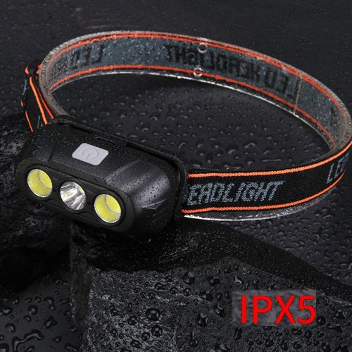 Фонарь налобный KX-215-LED+2COB
