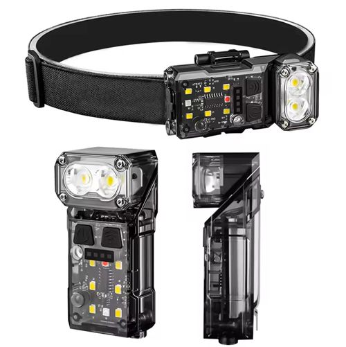 Ліхтар налобний X52-2LED+6SMD(RGB), Motion Sensor