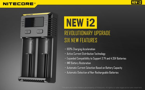 Зарядное устройство Nitecore I2 New