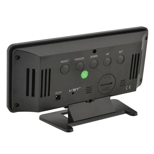 Часы сетевые VST-888Y-1, красные
