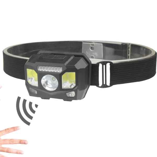 Фонарик налобный BL-0906 COB Sensor