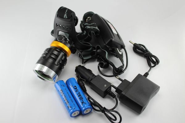 Налобный фонарик Bailong BL-615-2 UV