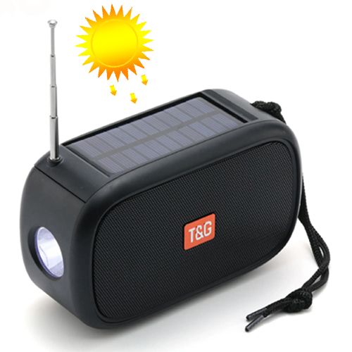 Bluetooth-колонка TG632, c функцией speakerphone, радио, фонарь, солнечная батарея, black
