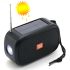 Bluetooth-колонка TG632, c функцией speakerphone, радио, фонарь, солнечная батарея, black