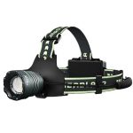 Фонарь налобный BL-H2-TG, 3x18650, Power Bank, ЗУ Type-C, zoom, Box