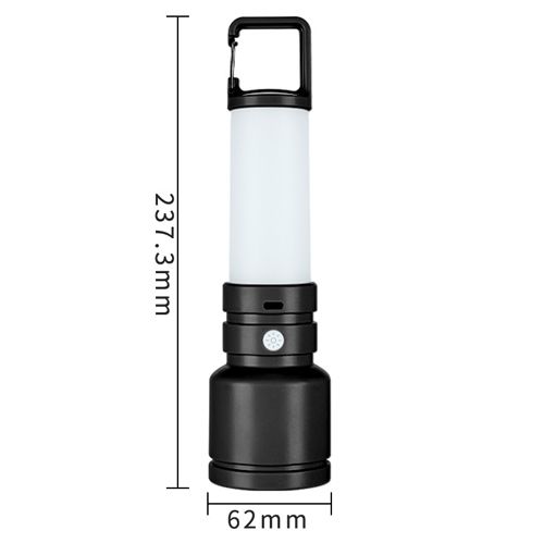 Фонарь + светильник CH-23051-3W+SMD, Li-Ion аккум., карабин-кемпинг, ЗУ Type-C