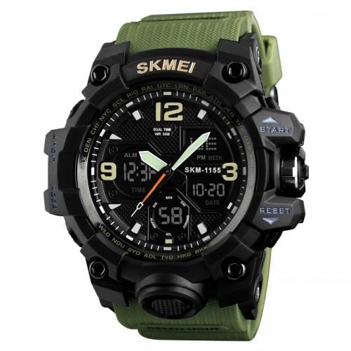Годинник наручний 1155BAG SKMEI, ARMY GREEN (9290)