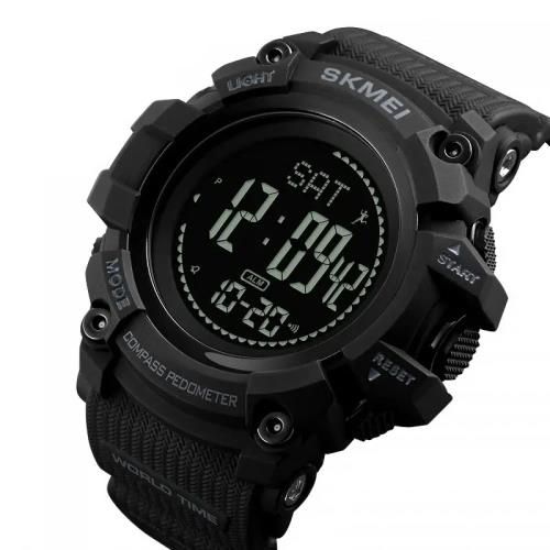 Годинник наручний 1356BK SKMEI, BLACK, Compass (9749)