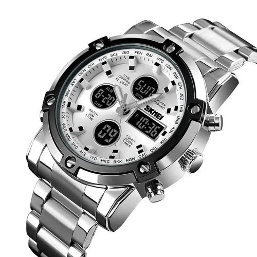 Часы наручные 1389SI SKMEI, SILVER-SILVER (9751)