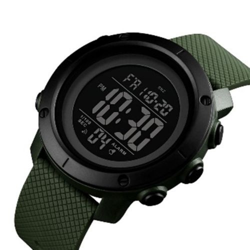 Часы наручные 1426AGBK SKMEI, ARMY GREEN-BLACK, ABS RING (6018)