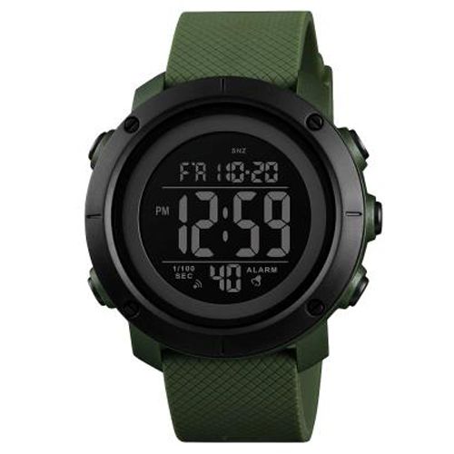 Часы наручные 1426AGBK SKMEI, ARMY GREEN-BLACK, ABS RING (6018)