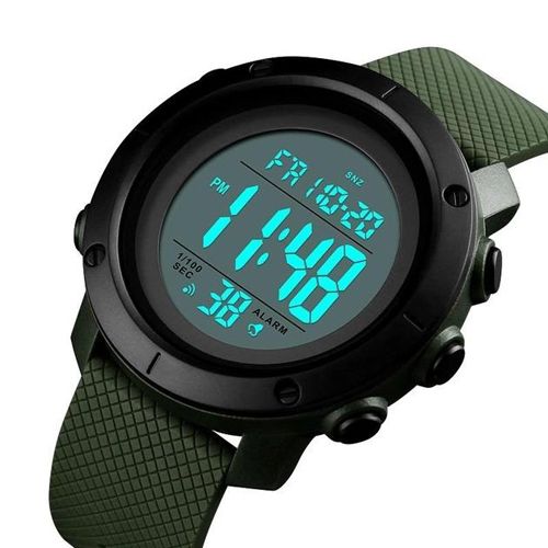 Годинник наручний 1434AGWT SKMEI, ARMY GREEN-WHITE, ABS RING (9752)
