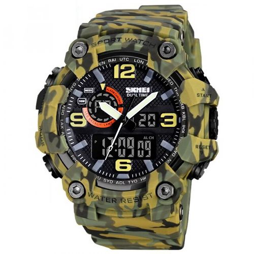 Годинник наручний 1520CMGN SKMEI, CAMO GREEN (9764)