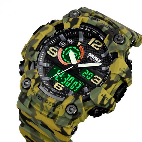 Годинник наручний 1520CMGN SKMEI, CAMO GREEN (9764)