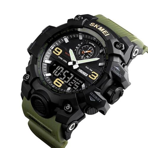 Годинник наручний 1586AG SKMEI, ARMY GREEN (9767)