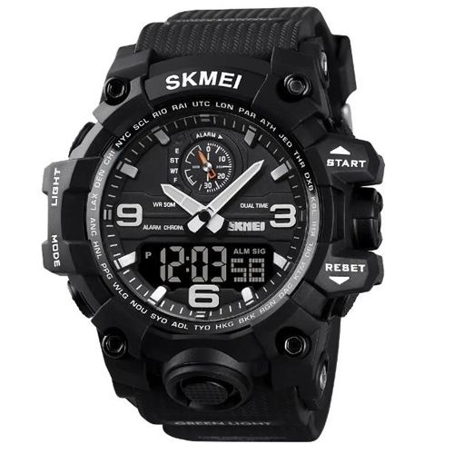 Годинник наручний 1586BK SKMEI, BLACK (9768)