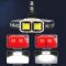 Ліхтар налобний HX-816S-2COB(white+red)