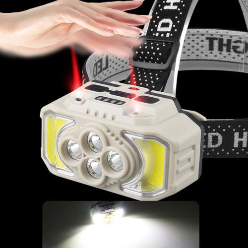 Ліхтар налобний HX-815S-4XPE+2COB(white+red)