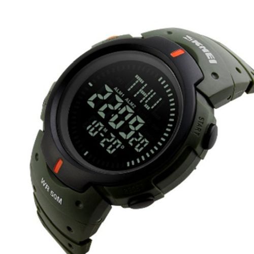 Годинник наручний 1231AG SKMEI, ARMY GREEN, Compass(9738)