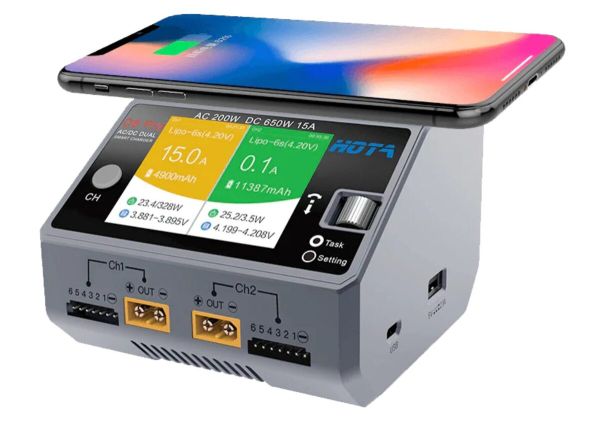 Зарядний пристрій HOTA D6 Pro Dual 325W 15A 1-6S LiPo AC/DC