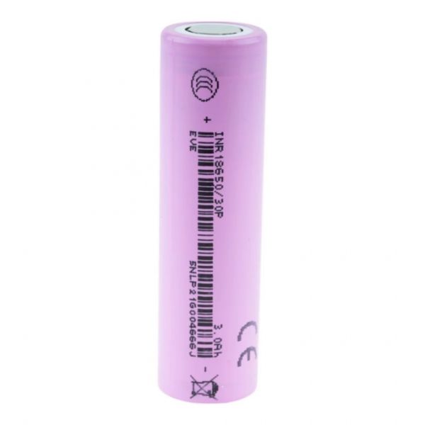 Акумулятор EVE INR18650-30P 3000mAh - 30A високострумовий