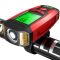 Велофара з комп'ютером, сигналом та сигналізацією AS0808-XPG+2LED(yellow)+2COB(red), виносна кнопка