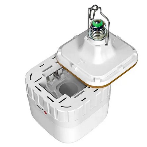 Светодиодная LED лампочка с аккумулятором FA-7936, 30W, E27, 2x18650/3×ААА, крюк, ЗУ Type-C