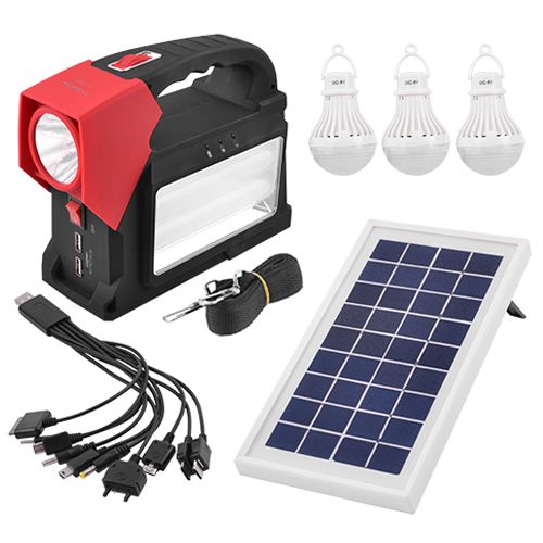 Ліхтар переносний Luxury 1960 T, 1W+24SMD, 3 лампы 3W, power bank, сонячна батарея