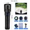 Фонарь ручной X-Balog F808 WHITE LASER LED PM60-TG, 8х18650, power bank, индикация зарядки, ЗУ Type-C, zoom, Box