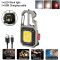 Ліхтар брелок KL-535/5138-COB ULTRA(white+yellow+red), multitool, Li-Ion акум., магніт, карабін, вукрутка, Type-C 