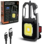 Ліхтар брелок KL-535/5138-COB ULTRA(white+yellow+red), multitool, Li-Ion акум., магніт, карабін, вукрутка, Type-C 