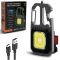 Ліхтар брелок KL-535/5138-COB ULTRA(white+yellow+red), multitool, Li-Ion акум., магніт, карабін, вукрутка, Type-C 