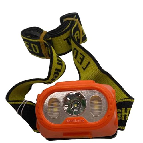 Фонарь налобный 2303-XPE+4SMD(yellow+red), Motion Sensor, Li-Ion аккум., ЗУ Type-C